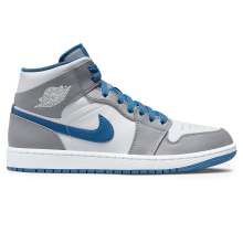 Grey 1 Mid Air Jordan Basketball Shoes Mens DQ8426-014