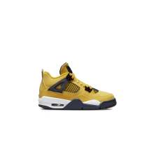 Yellow 4 Retro Air Jordan Basketball Shoes Kids BQ7669-700