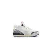 White 3 Retro Air Jordan Basketball Shoes Kids DM0966-100