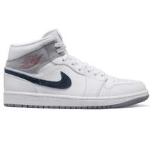 White 1 Mid Air Jordan Basketball Shoes Mens DR8038-100