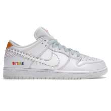White SB Dunk Low Nike Skateboarding Shoes Mens DR4876-100