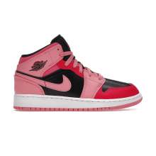 Pink 1 Mid Air Jordan Basketball Shoes Kids 554725-662