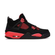 Red 4 Retro Air Jordan Basketball Shoes Kids 408452-016