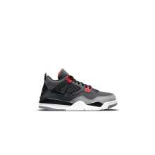 Grey 4 Retro Air Jordan Basketball Shoes Kids BQ7669-061