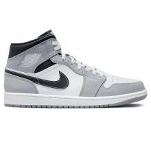 Grey 1 Mid Air Jordan Basketball Shoes Mens 554724-078