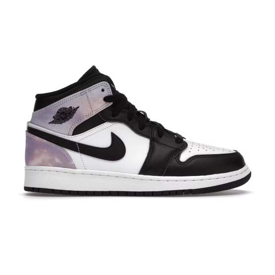 Black 1 Mid SE Air Jordan Basketball Shoes Kids DM6216-001