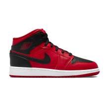 Red 1 Mid Air Jordan Basketball Shoes Kids 554725-660