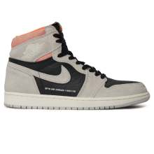 Grey 1 Retro High Air Jordan Basketball Shoes Mens 555088-018