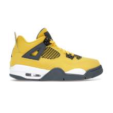 Yellow 4 Retro Air Jordan Basketball Shoes Kids 408452-700