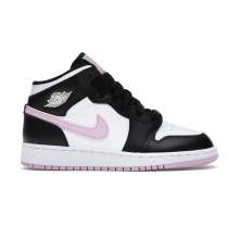 White 1 Mid Air Jordan Basketball Shoes Kids 555112-103