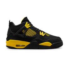 Black 4 Retro Air Jordan Basketball Shoes Kids 408452-017