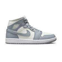Grey 1 Mid Air Jordan Basketball Shoes Womens BQ6472-115