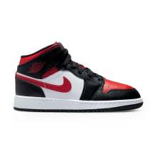 Red 1 Mid Air Jordan Basketball Shoes Kids 554725-079
