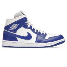 ErkeklerKadınlar 1 Mid Mavi Basketbol Ayakkabıları Air Jordan BQ6472-10