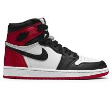 Red 1 Retro High Satin Air Jordan Basketball Shoes Womens CD0461-016