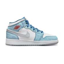 Blue 1 Mid SE Air Jordan Basketball Shoes Kids DR6235-401