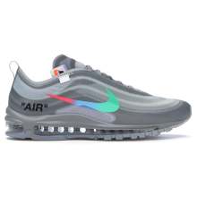 Grey Air Max 97 Nike x Off White Running Shoes Mens AJ4585-101